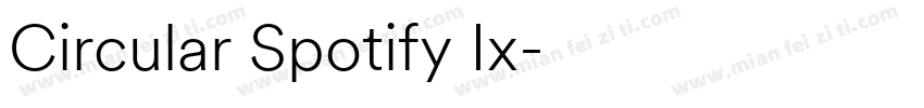 Circular Spotify Ix字体转换
